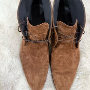 Boss Men's Tan Suede Oxfords
